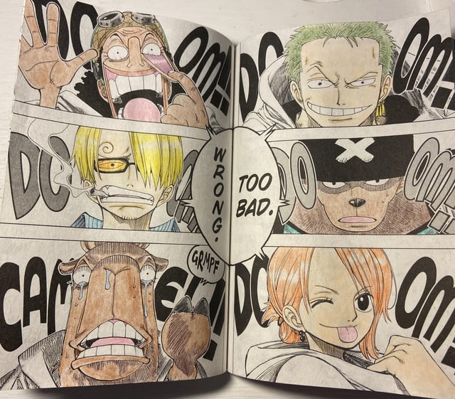 Might get some hate but i saw someone on tiktok color their manga like a coloring book and i had to try ronepiece