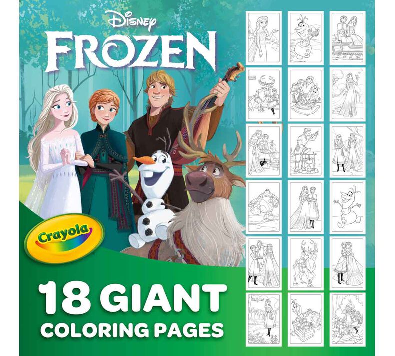 Giant frozen coloring pages