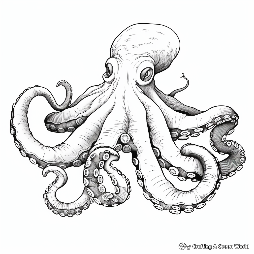 Octopus coloring pages