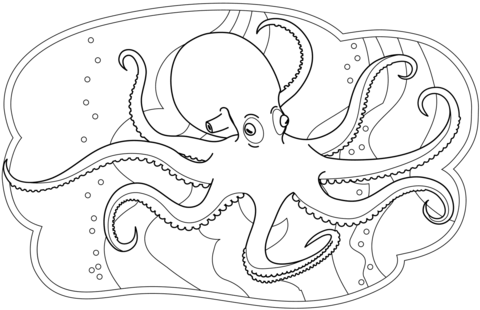 Octopus coloring page free printable coloring pages