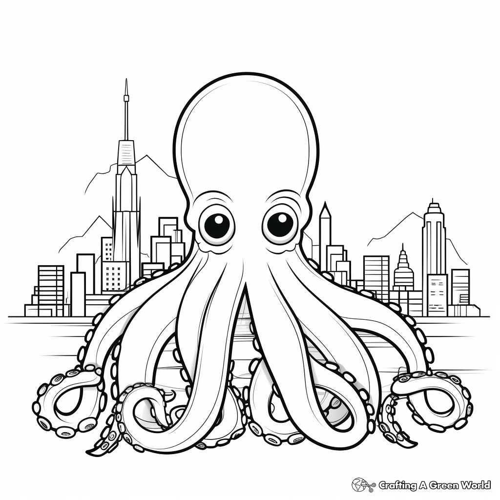 Octopus coloring pages