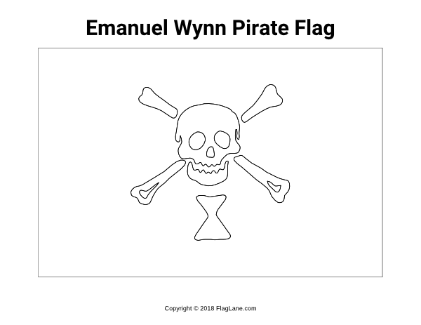 Free pirate flag coloring pages