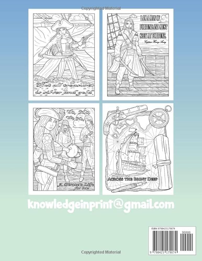 Pirate coloring book for kids teens and adults beautiful and big designs coloring pages of pirates treasures ships pirates flag coloring book for adults relaxing coloring pages leigh bekah books