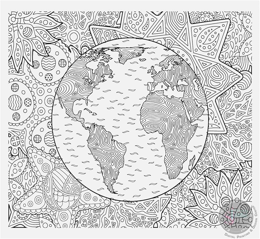 Sjprinter giant coloring poster for kids and adults