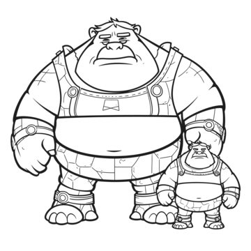 Giants coloring book png transparent images free download vector files
