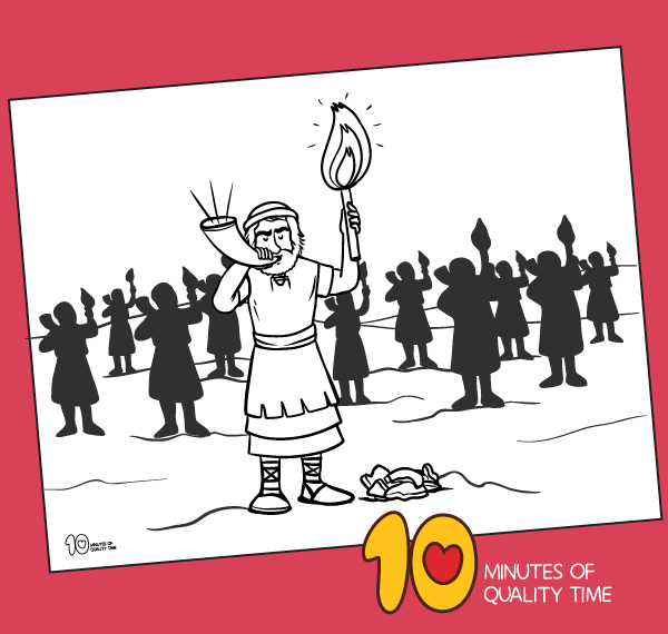 Gideons battle against the midianites coloring page â minutes of quality time