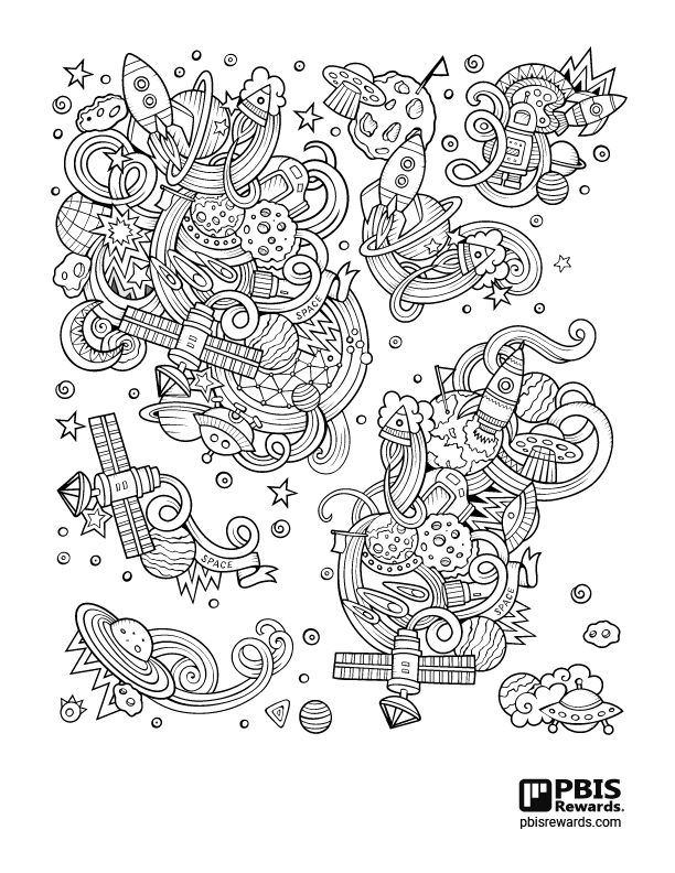 Coloring activity pages for distance learning from pbis rewards