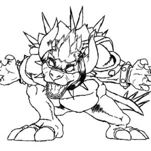Bowser coloring pages printable for free download