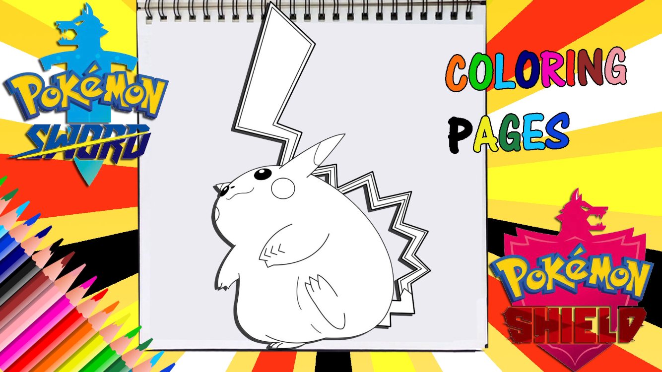 Playhouse on x pokemon sword and shield gigantamax pikachu coloring pageðyoutube link in my bioðpokemon artwork coloring coloringpage digitalartist youtube digital digitalpainting artist art learning digitalart drawing