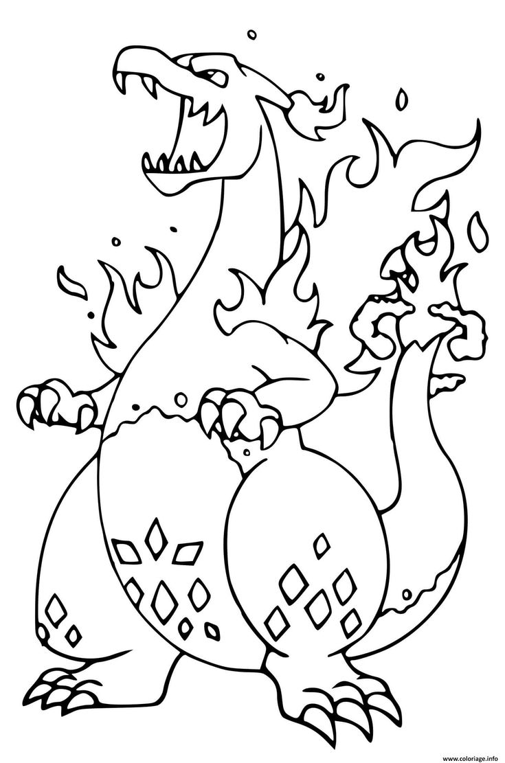 Coloriage pokemon dracaufeu gigamax gigantamax ã imprimer coloriage pokemon dessin pokemon ã imprimer coloriage pokemon ã imprimer