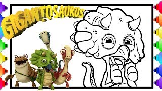How to draw tiny fro disney juniors new hit show gigantosaurus ð gigantosaurus coloring pages