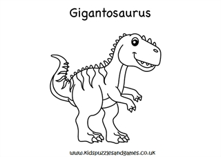 Gigantosaurus louring page