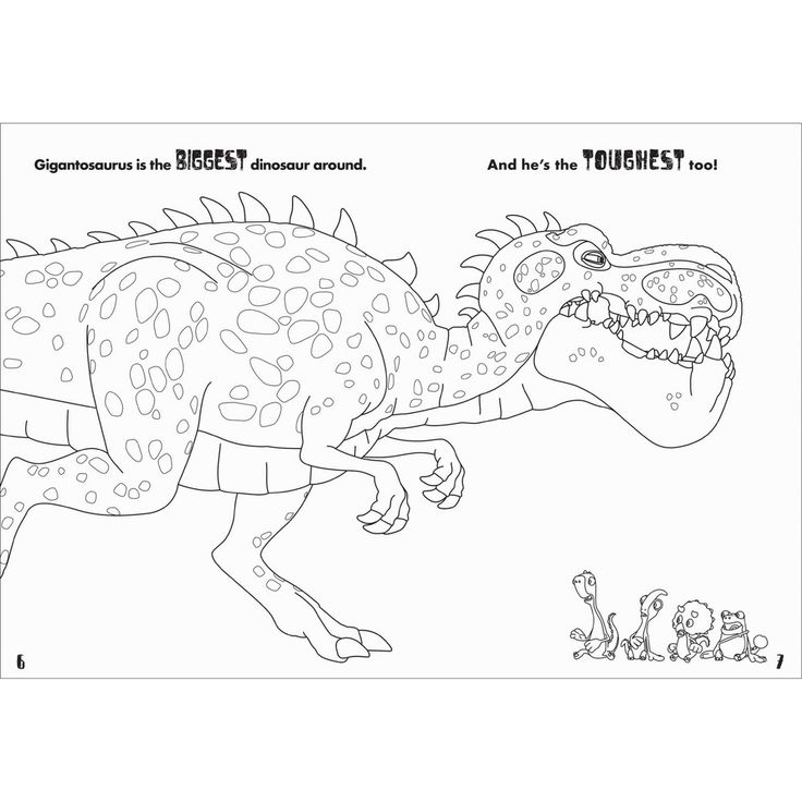Gigantosaurus coloring and activity book with crayons