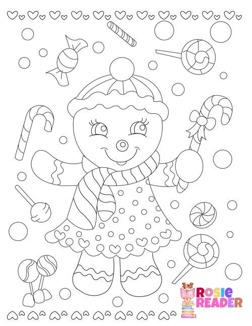 Color the gingerbread girl