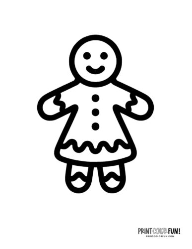 Gingerbread man coloring pages blank decorated printables for easy crafting learning fun at