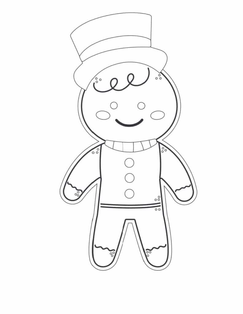 Free printable gingerbread man templates