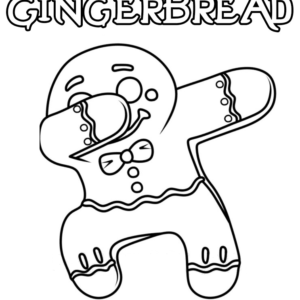 Gingerbread man coloring pages printable for free download