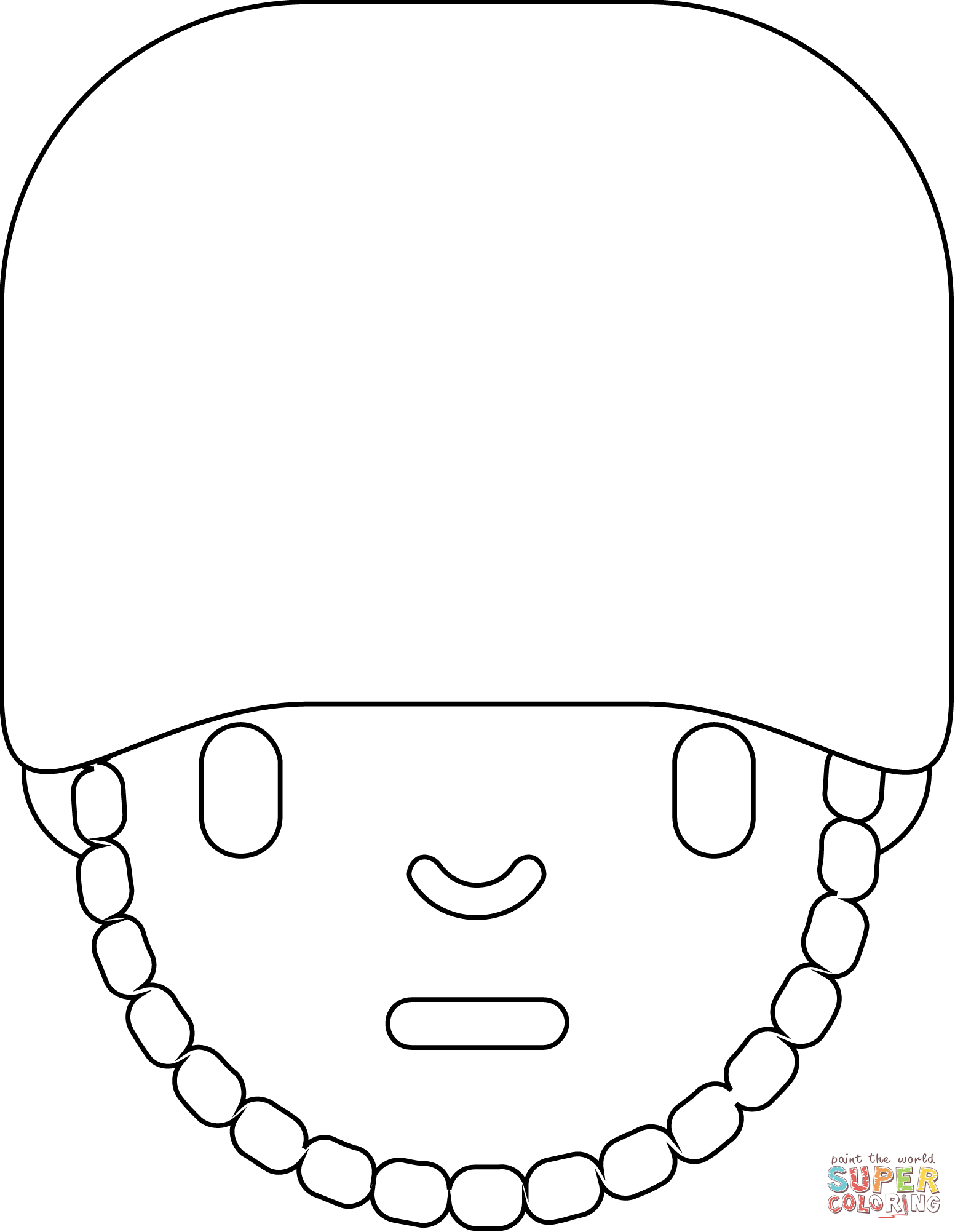 Guards man emoji coloring page free printable coloring pages