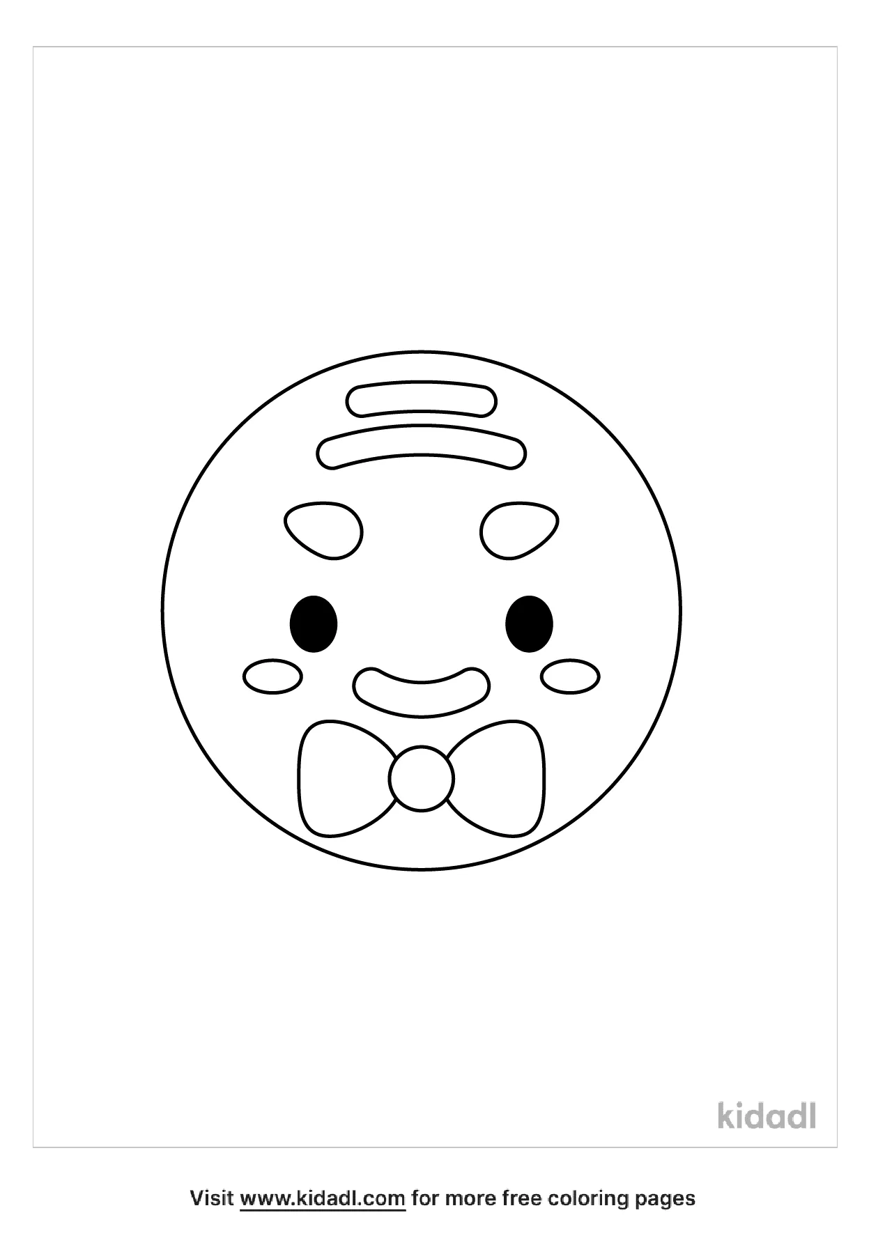 Free gingerbread mask coloring page coloring page printables