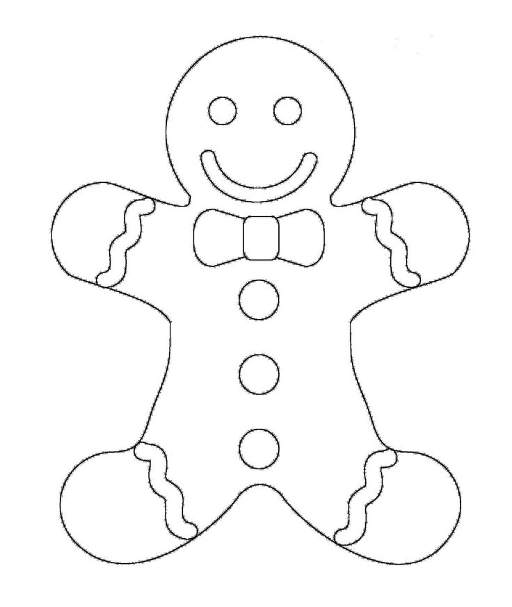 Creative picture of gingerbread coloring pages