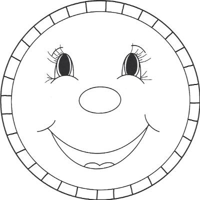 Gingerbread face template