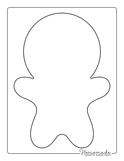 Free printable gingerbread man templates coloring pages