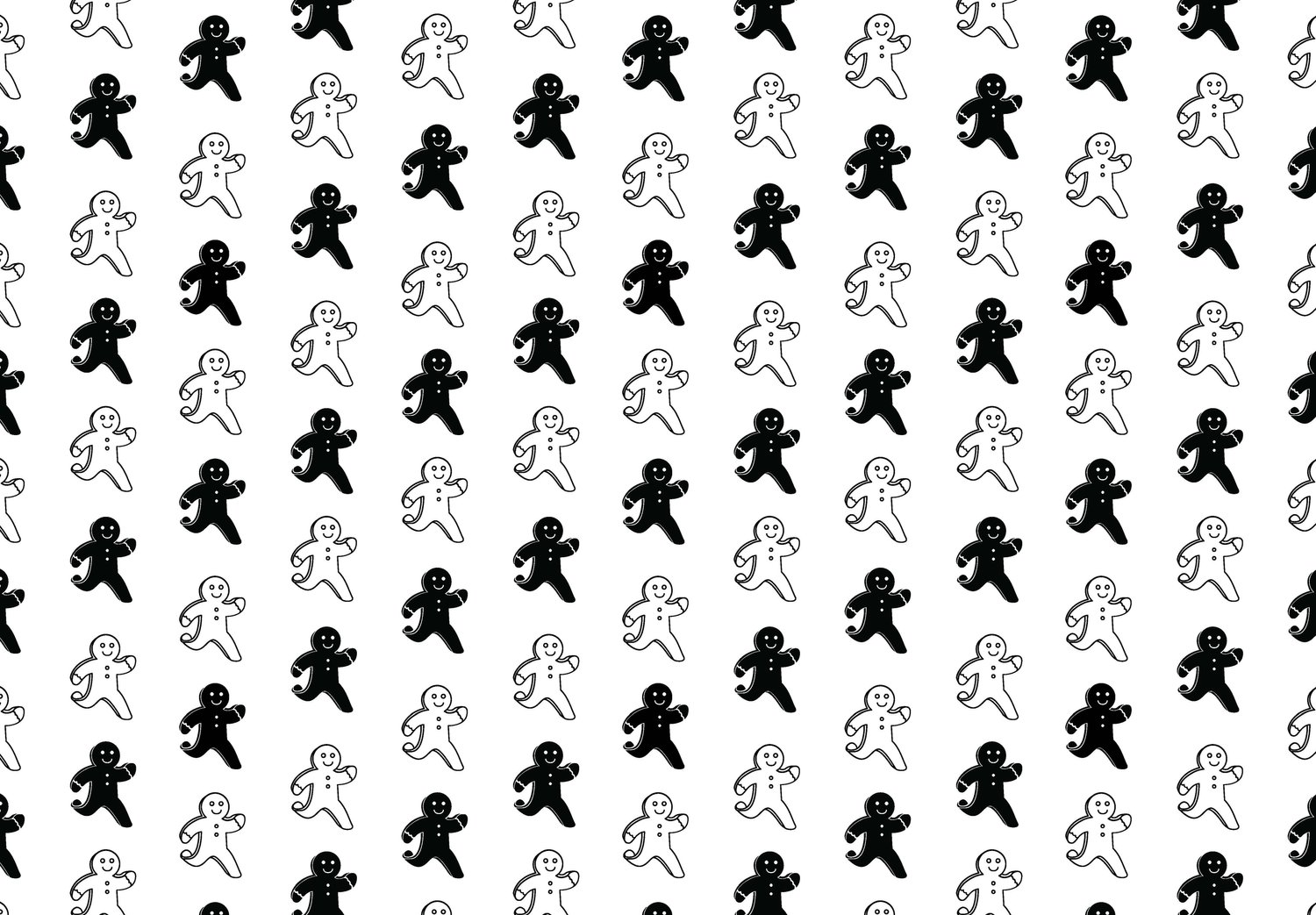 Gingerbread man gift wrapping paper â paper ash