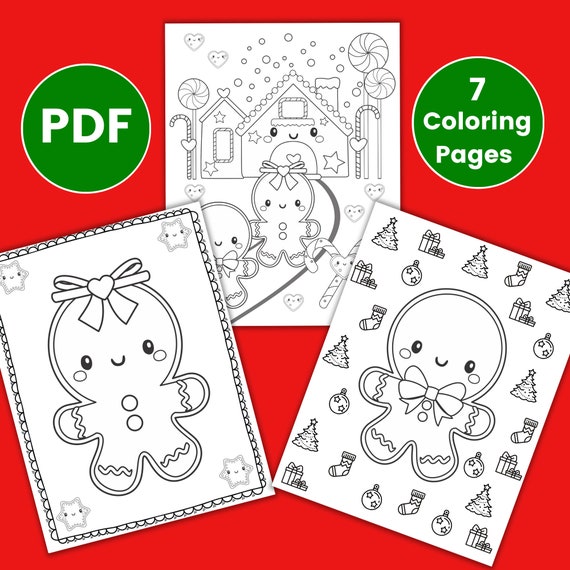 Gingerbread man coloring pages gingerbread girl kids party