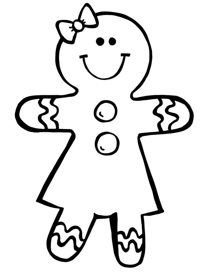 Adorable gingerbread boy girl clipart for teachers