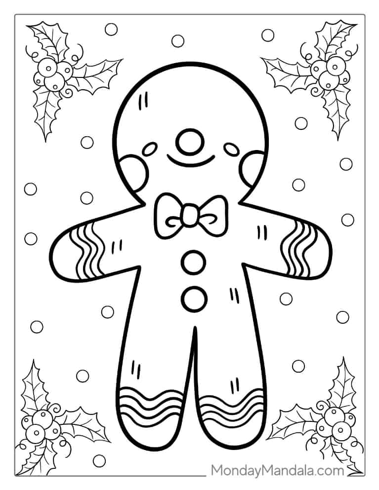 Christmas coloring pages free pdf printables