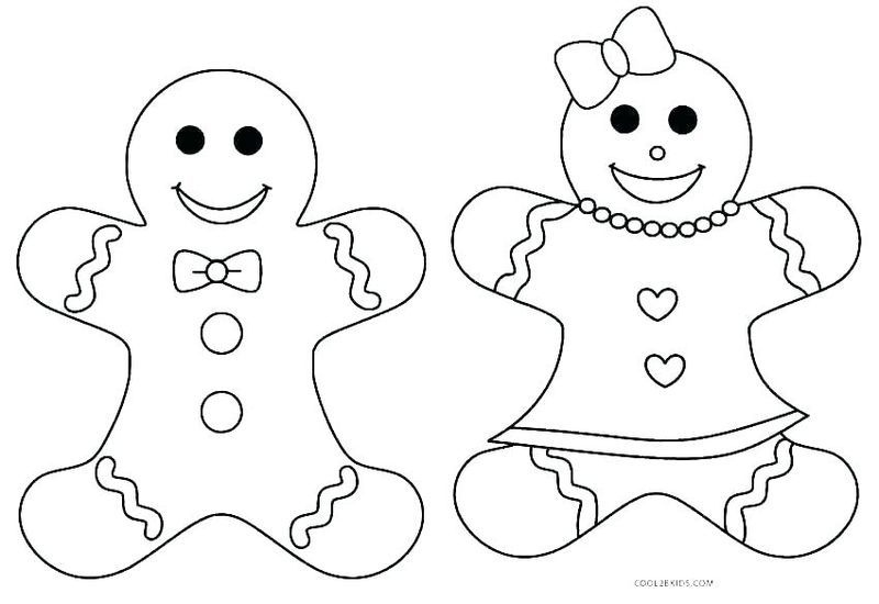 Gingerbread man coloring pages pdf ideas