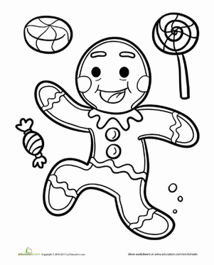 Gingerbread man coloring page gingerbread man coloring page christmas coloring pages candyland