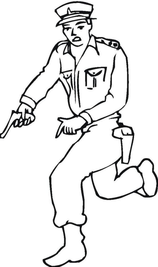 Printable policeman coloring pages pdf