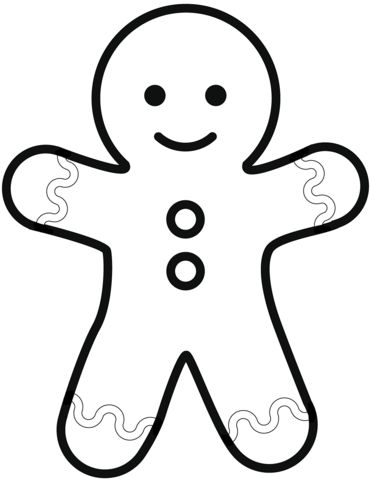 Simple gingerbread man coloring page gingerbread man coloring page christmas coloring pages printable christmas coloring pages
