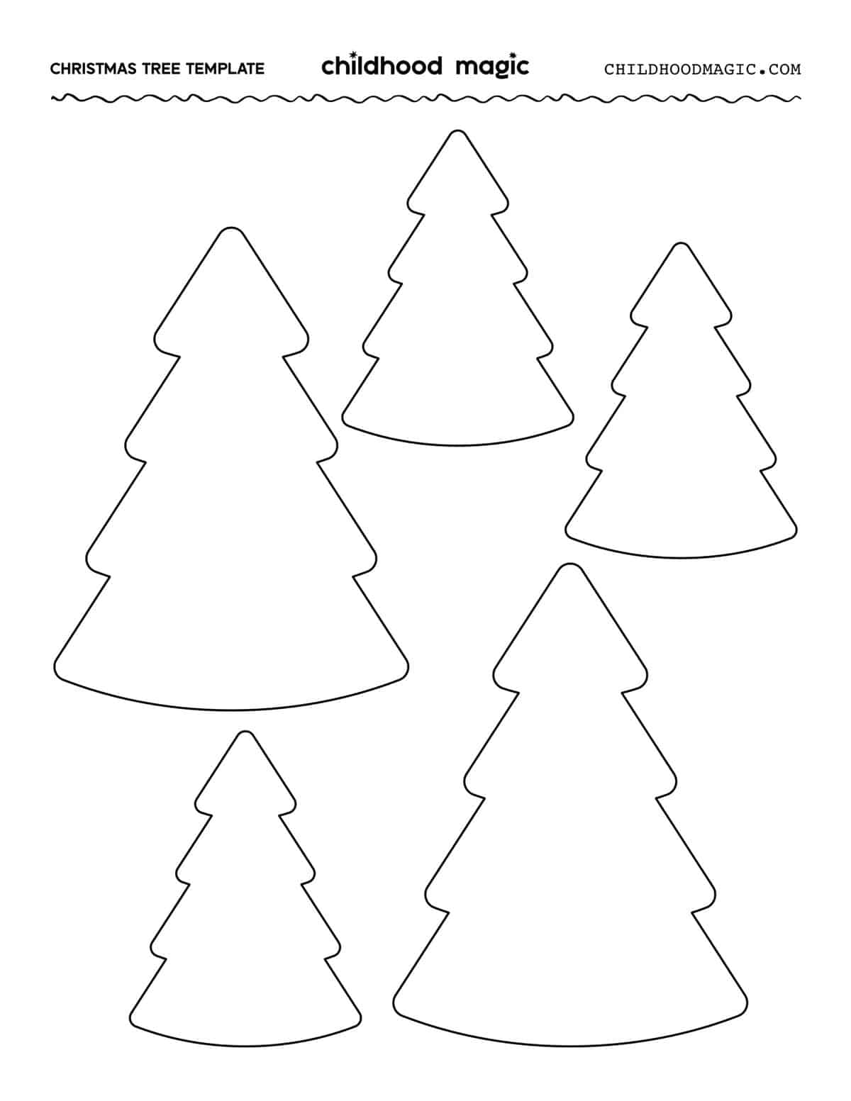 Christmas tree template
