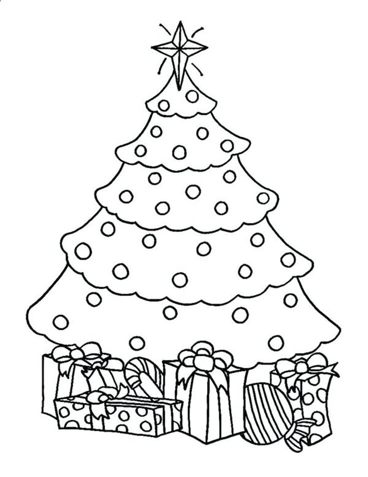 Tree coloring pages pdf ideas for children