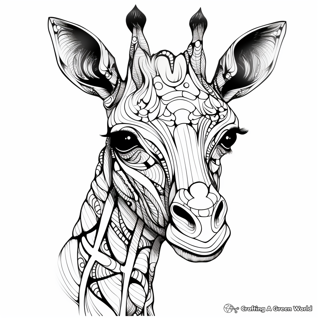 Giraffe coloring pages