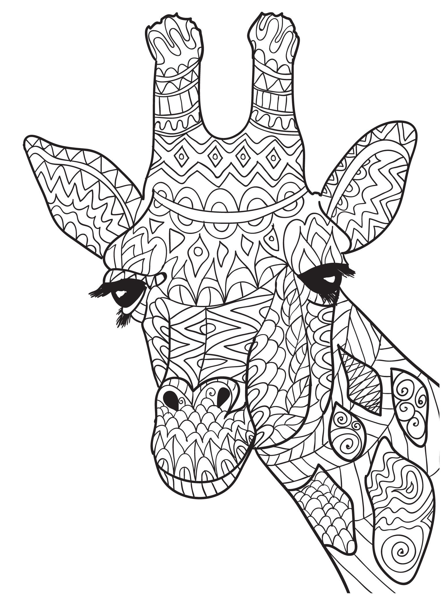 Ten adult coloring pictures for people who love april the giraffe giraffe coloring pages animal coloring pages mandala coloring pages