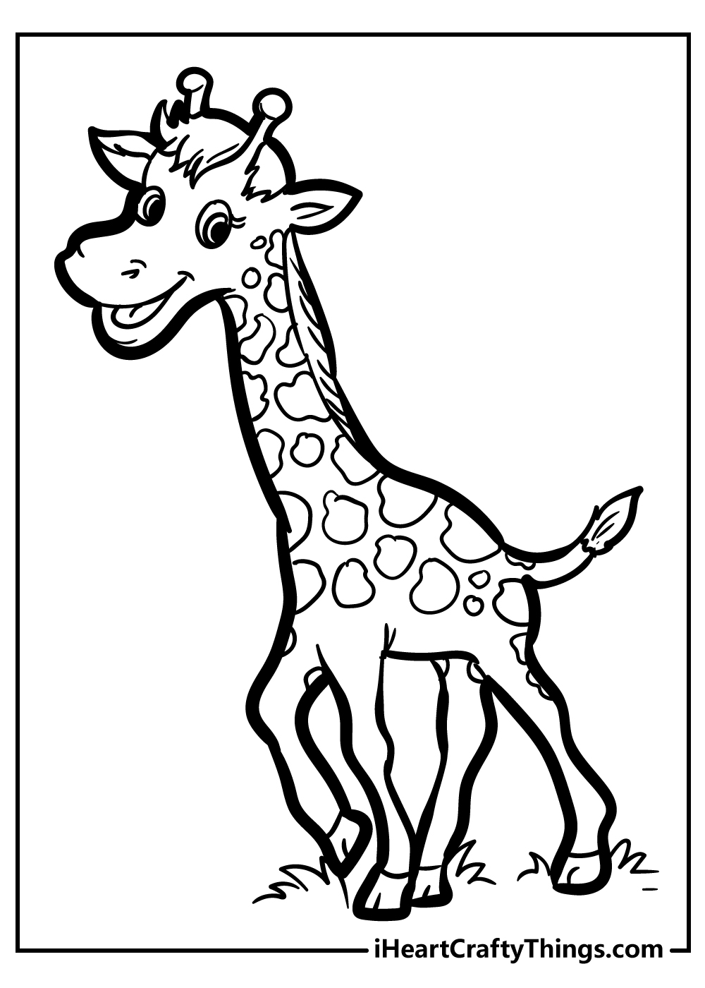 Giraffe coloring pages free printables