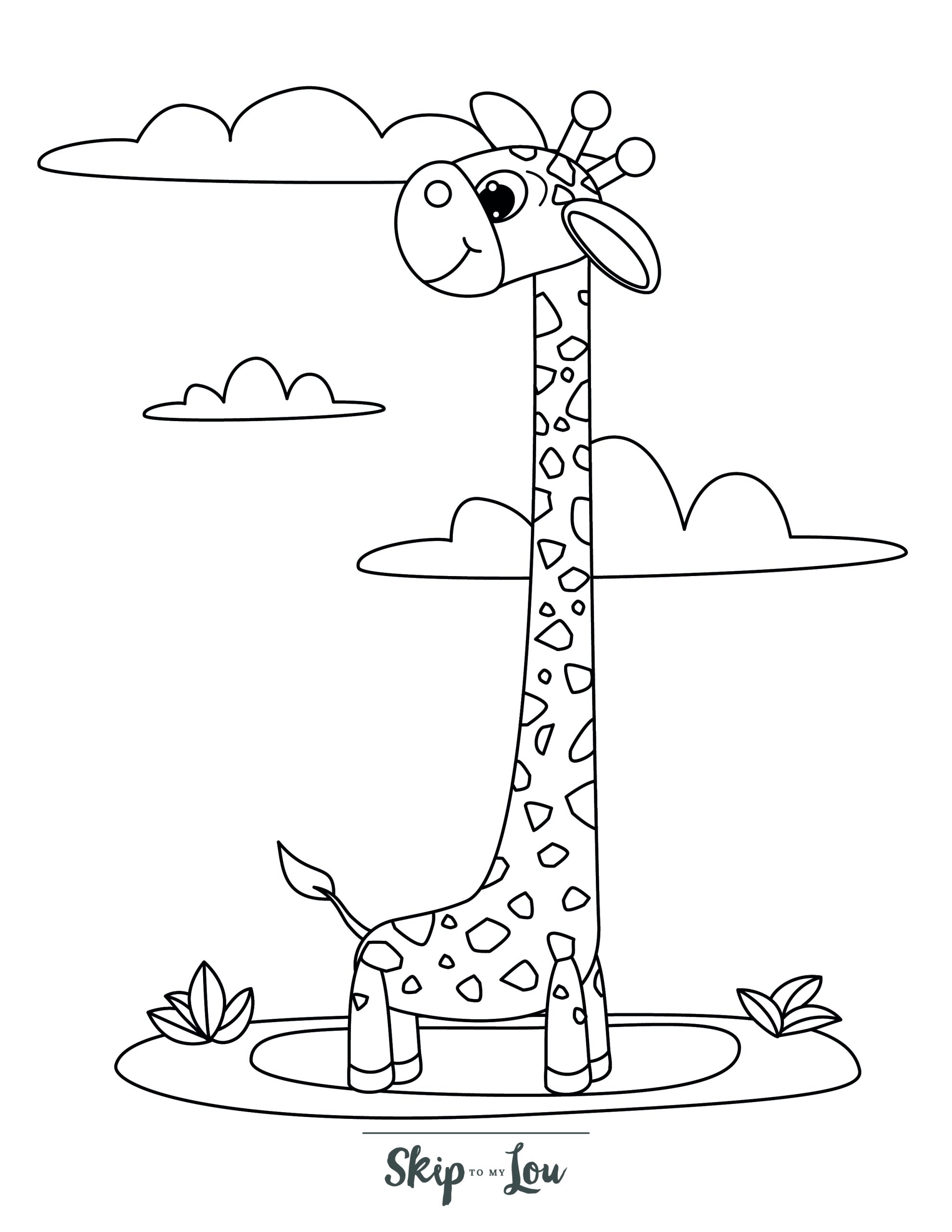 Free giraffe coloring pages to download and print skip to my lou