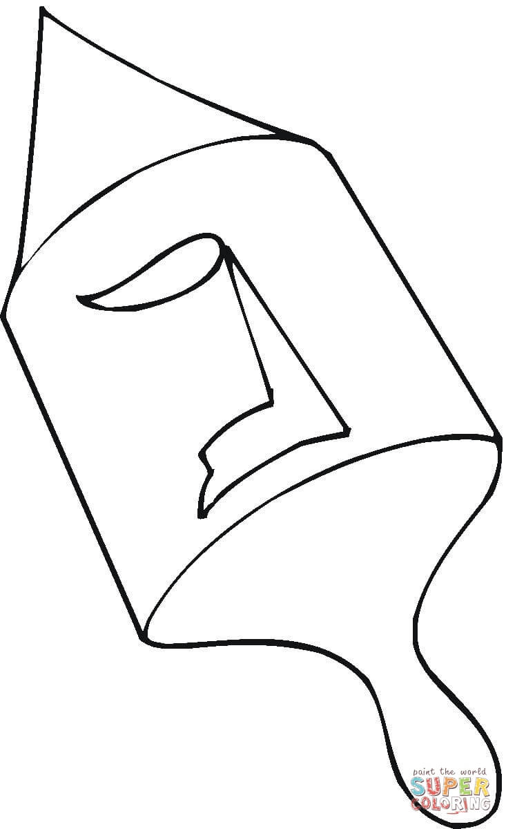 Dreidel coloring page free printable coloring pages