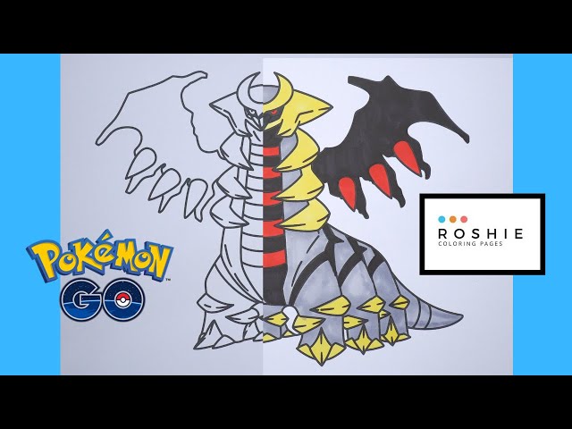 Coloring giratina a legendary pokemon