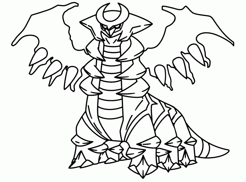 Giratina coloring page