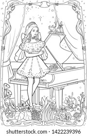 Piano coloring pages images stock photos d objects vectors
