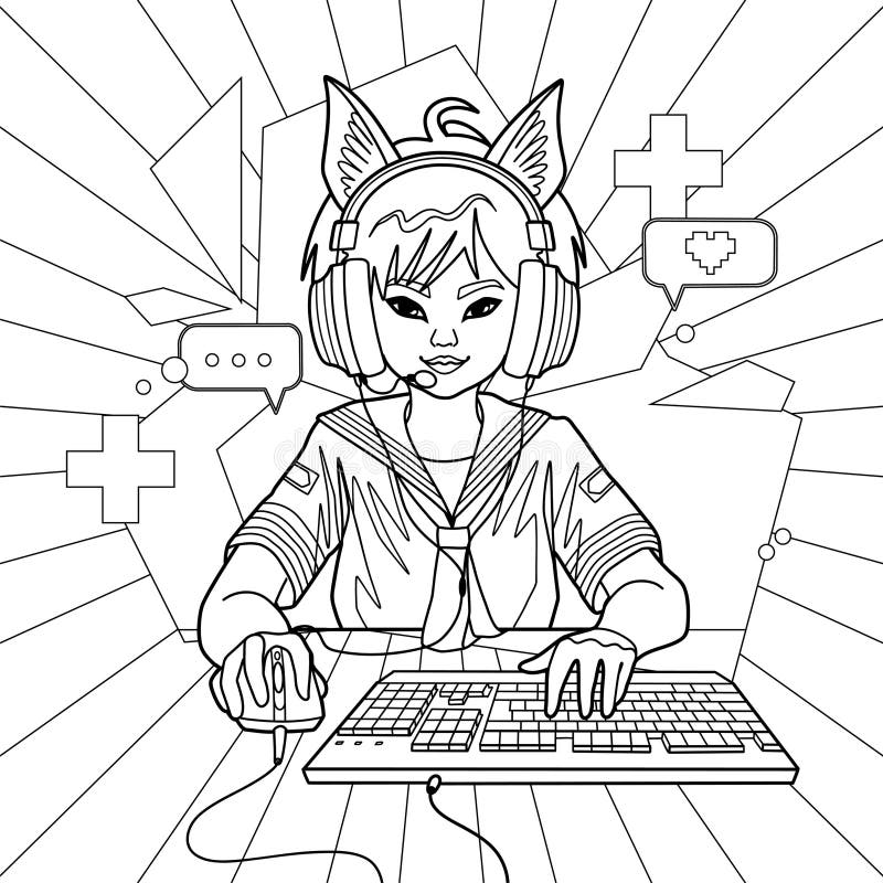 Keyboard coloring stock illustrations â keyboard coloring stock illustrations vectors clipart