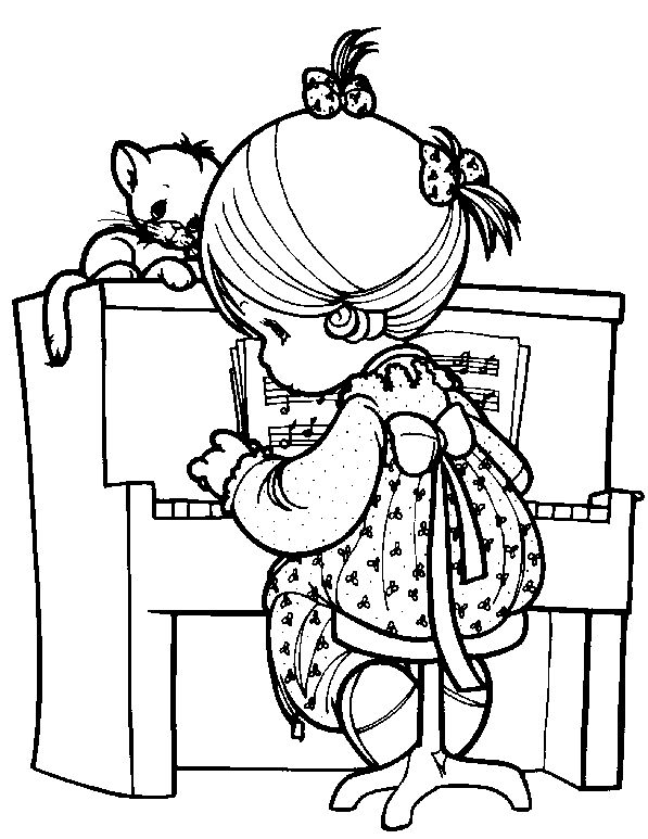 Piano coloring pages