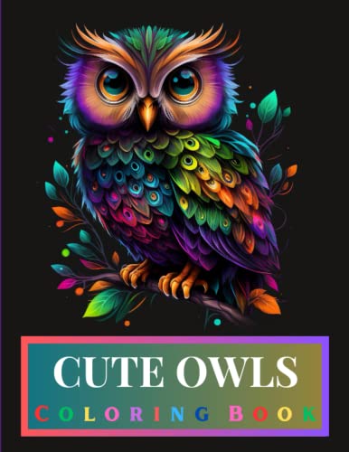 Cute owls coloring book owls coloring book for kids girls and boys by ariana jennife