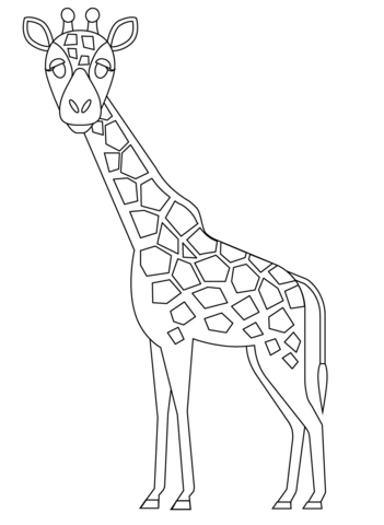 Giraffe emoji coloring page free printable coloring pages