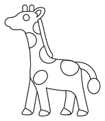 Giraffes coloring pages free coloring pages