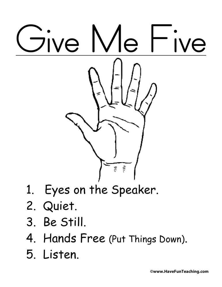 Give me five poster